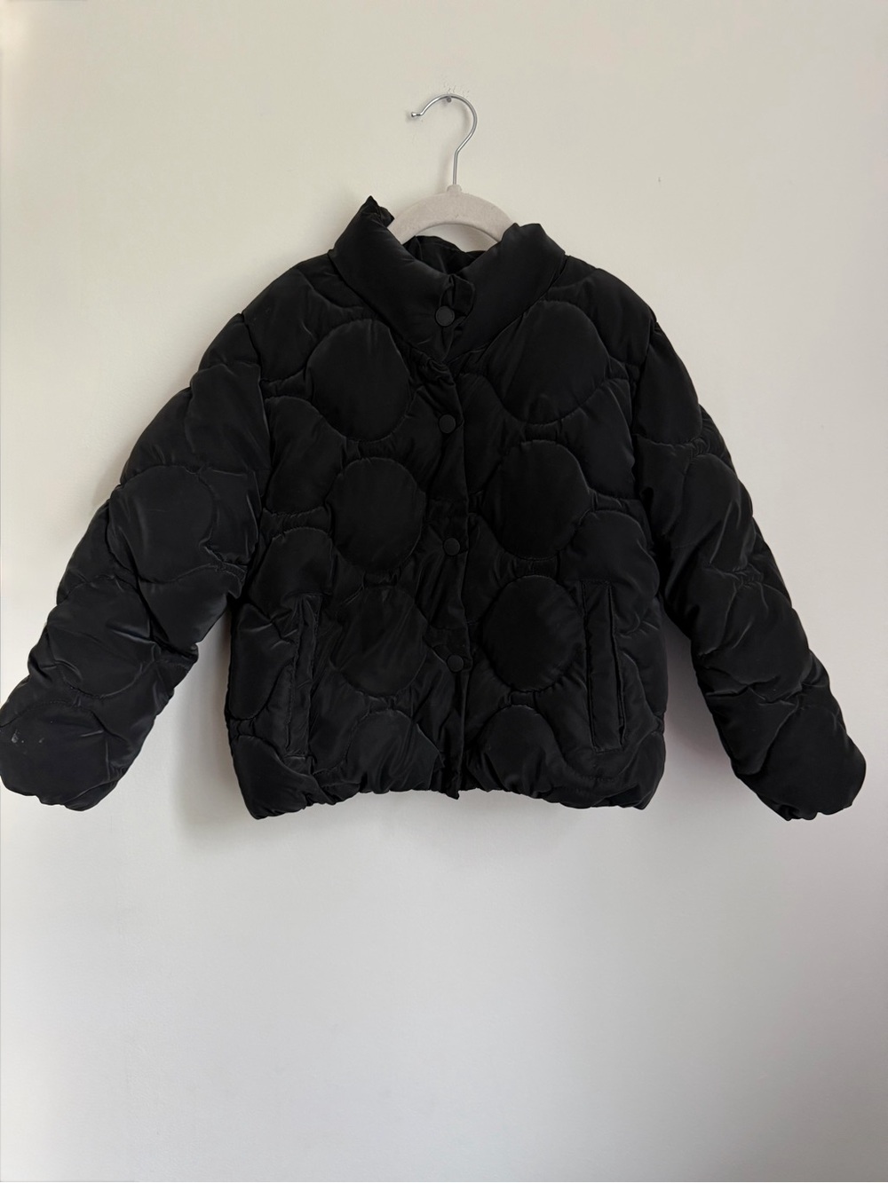 Zara Kids Black Quilted Puffer Jacket (Size 7)